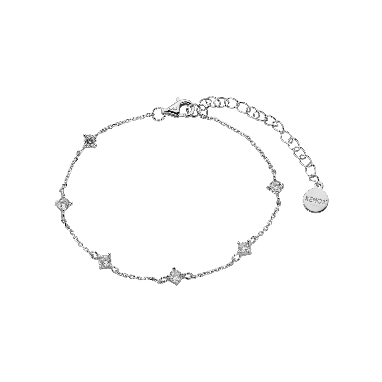 xenox-krappe-armband-925-sterlingsilber-rhodiniert-xs2037 image 1