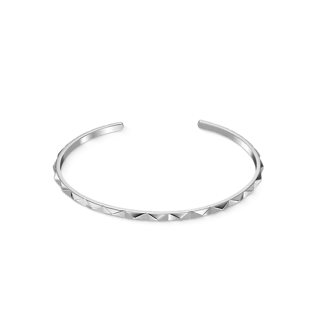 coeur-de-lion-spikes-offener-armreif-17-cm-silber-edelstahl image 1