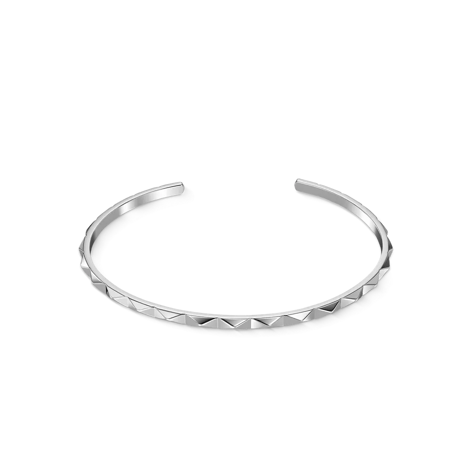 coeur-de-lion-spikes-offener-armreif-17-cm-silber-edelstahl image 1