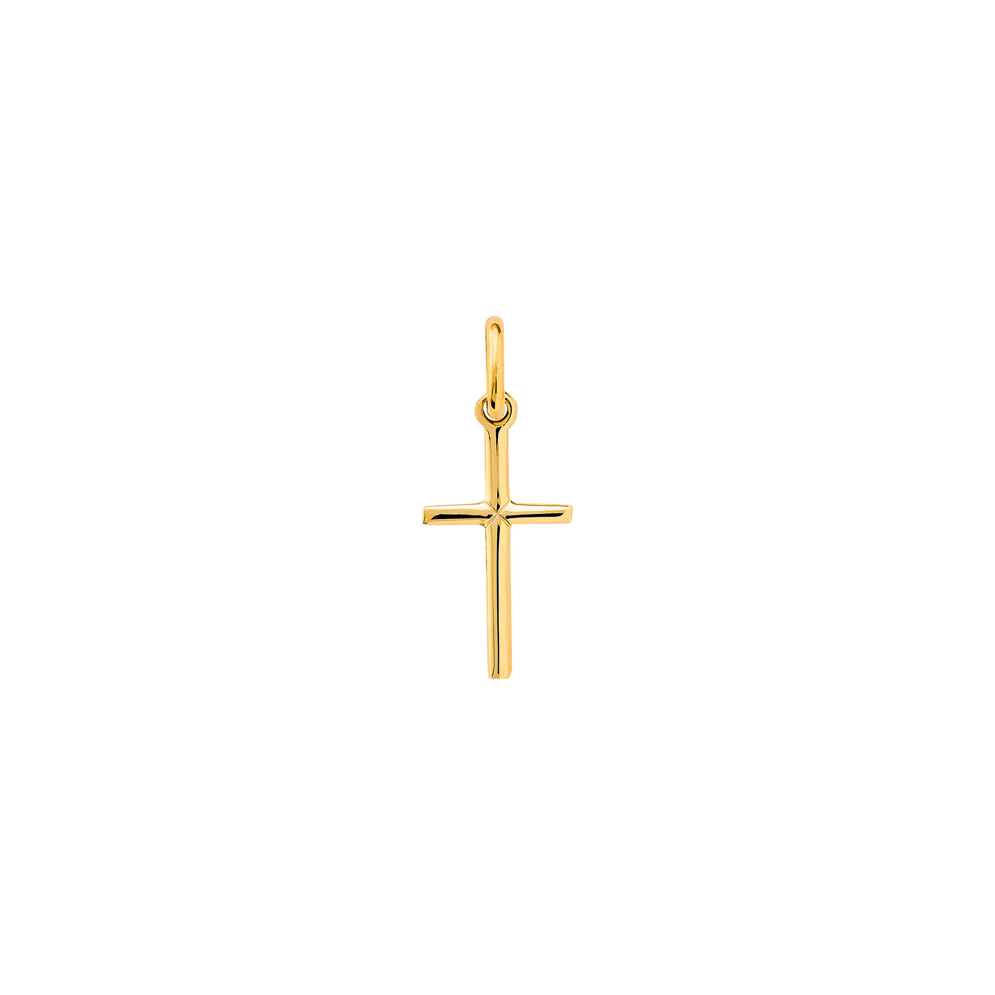 xenox-fine-kreuz-anh-nger-585-gelbgold-2 image 1