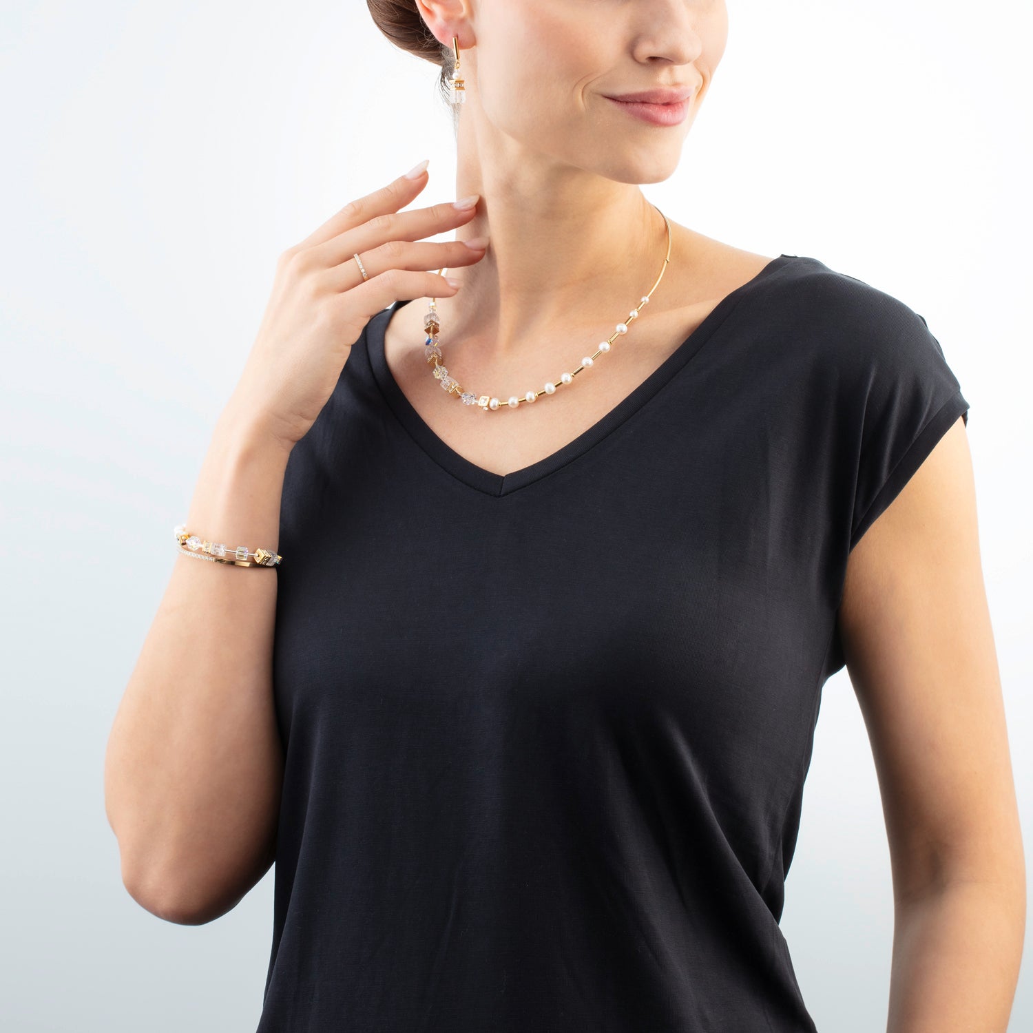 coeur-de-lion-geocube-armband-fusion-precious-pearl-mix-gold-wei image 4