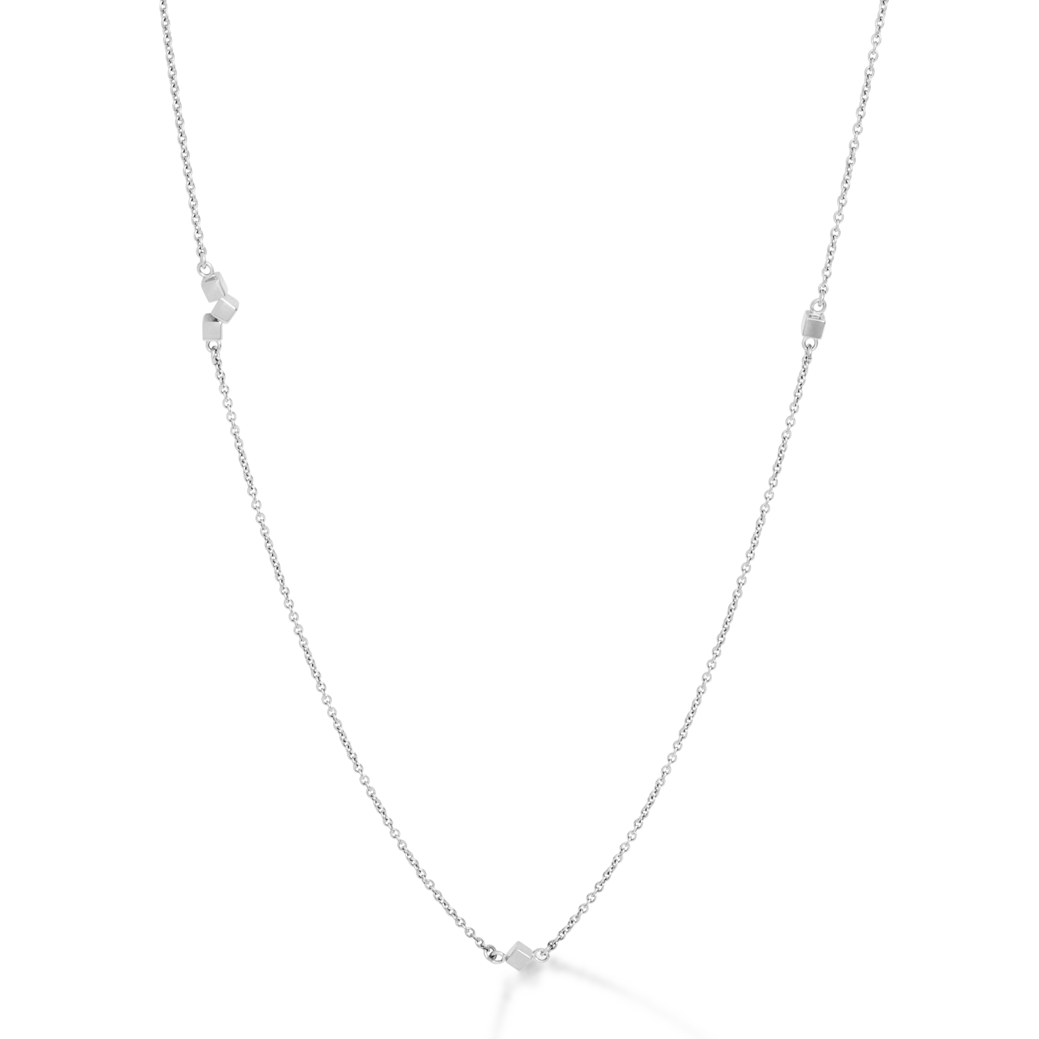 coeur-de-lion-dancing-geocube-halskette-small-chain-long-silber image 3