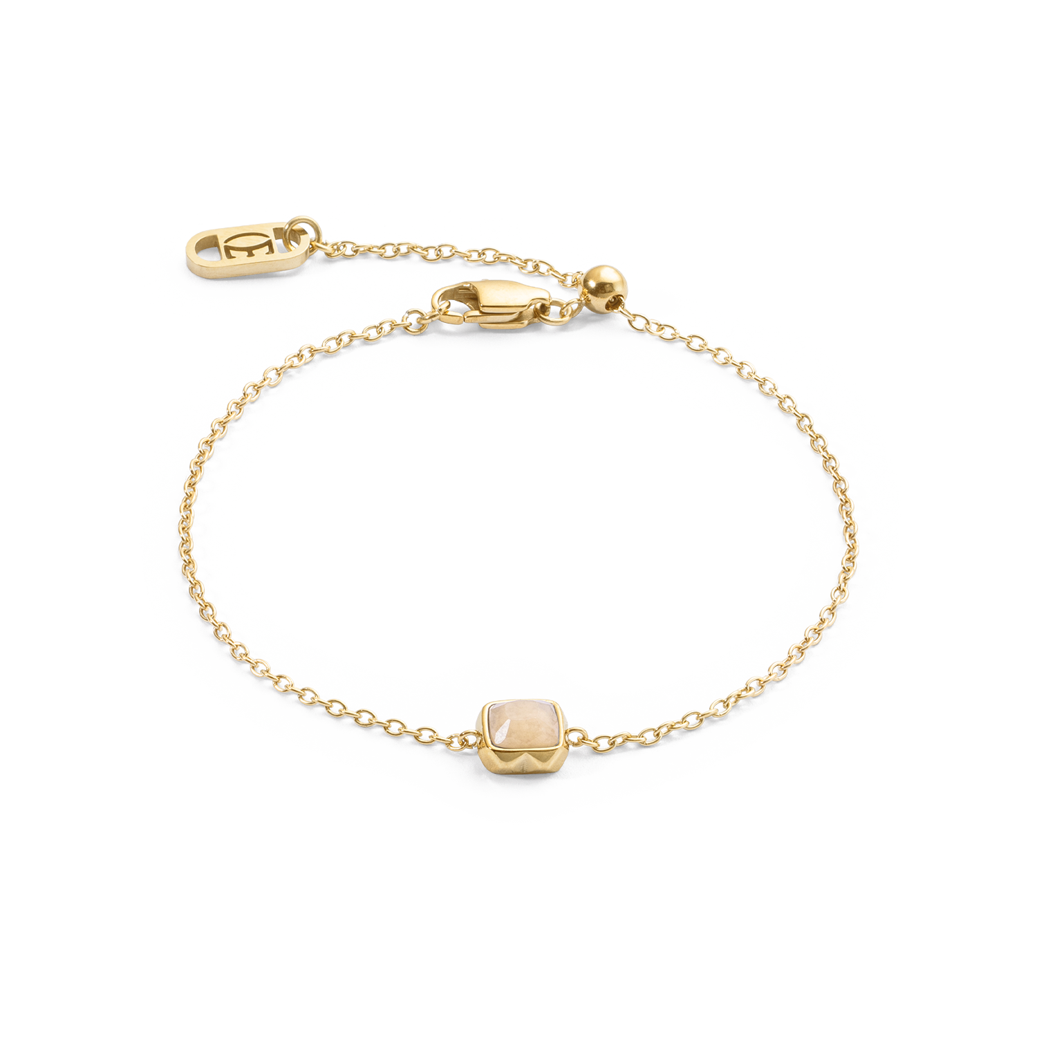 coeur-de-lion-birthstone-juni-armband-cr-me-jade-gold image 1