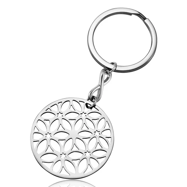 julie-julsen-lebensblume-schl-sselanh-nger-edelstahl-silber-35-mm image 1