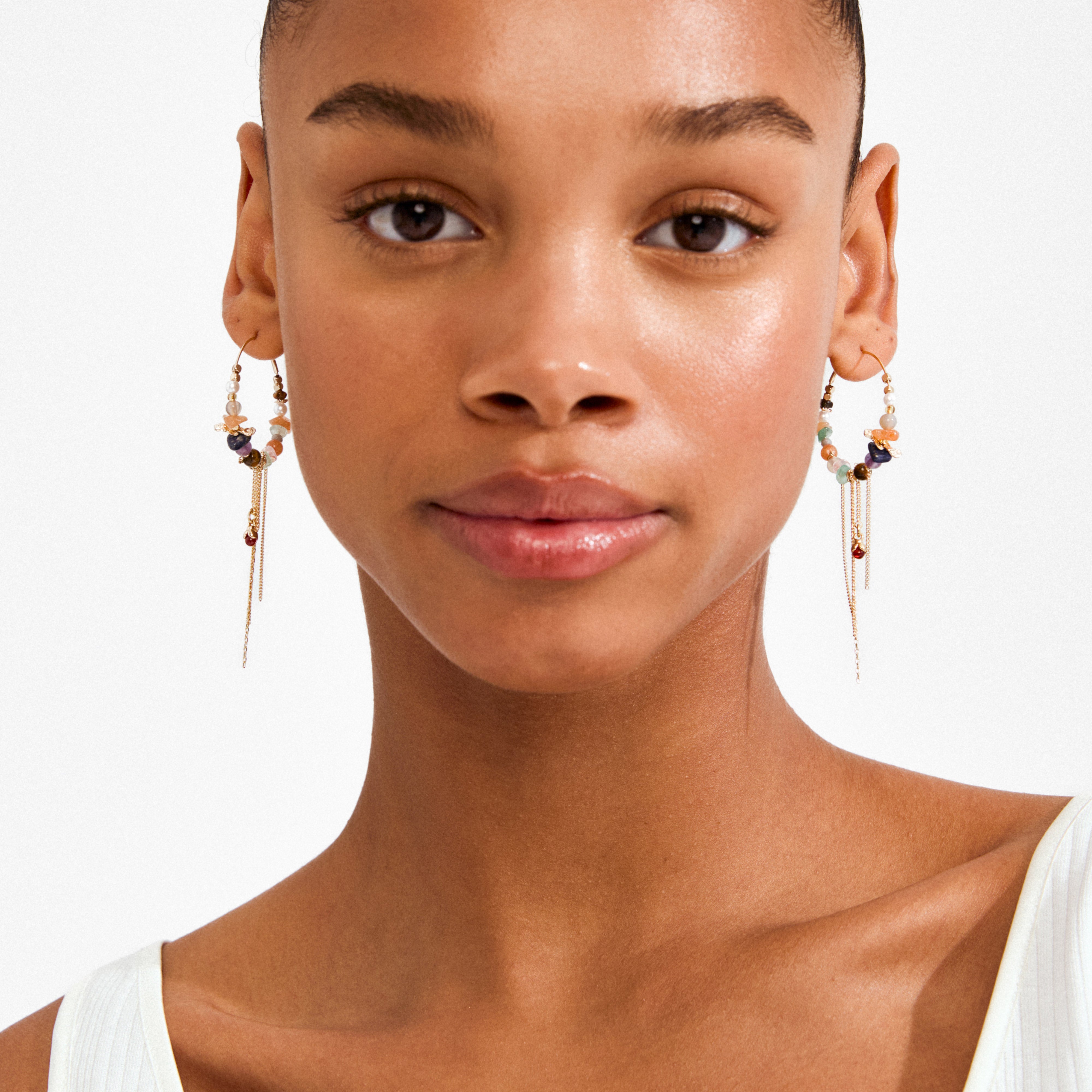 pilgrim-iris-creolen-goldplattiert-multi-edelstein-hoops image 4