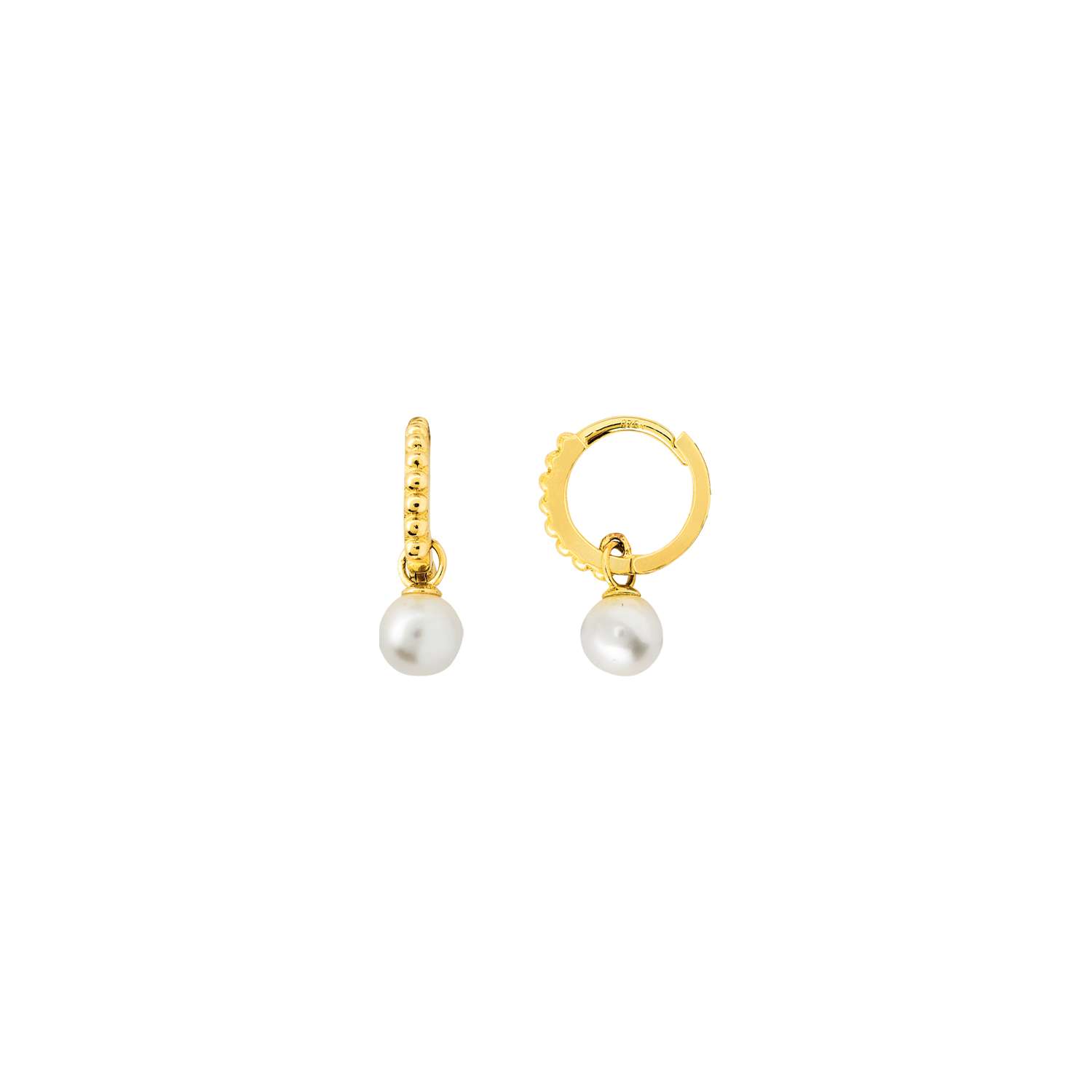 xenox-fine-perlen-creolen-xg14k6055g-585-gelbgold-mit-perlen-anh-nger image 1