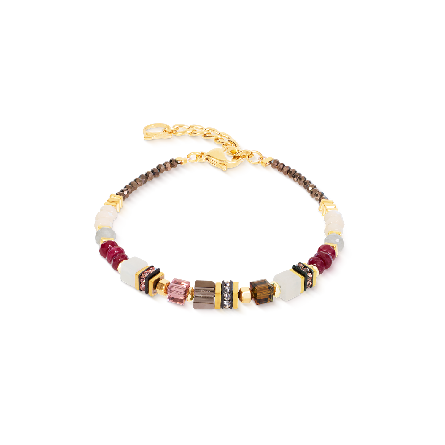 coeur-de-lion-geocube-precious-grace-armband-rose-smoke-17-5-cm image 1