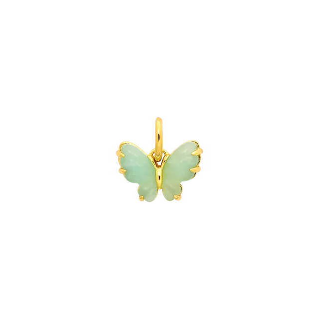 xenox-schmetterling-charm-925-sterlingsilber-14k-vergoldung-amazonit-xs10544g image 1