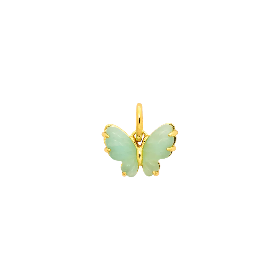 xenox-schmetterling-charm-925-sterlingsilber-14k-vergoldung-amazonit-xs10544g image 1