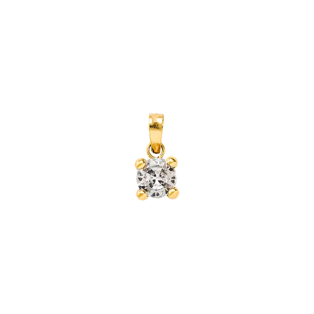 xenox-fine-krappe-anh-nger-585-gelbgold-mit-zirkonia-2 image 1