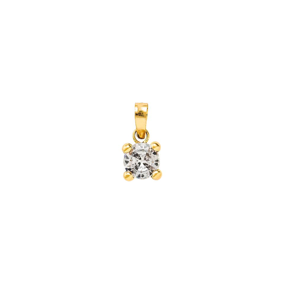 xenox-fine-krappe-anh-nger-585-gelbgold-mit-zirkonia-2 image 1