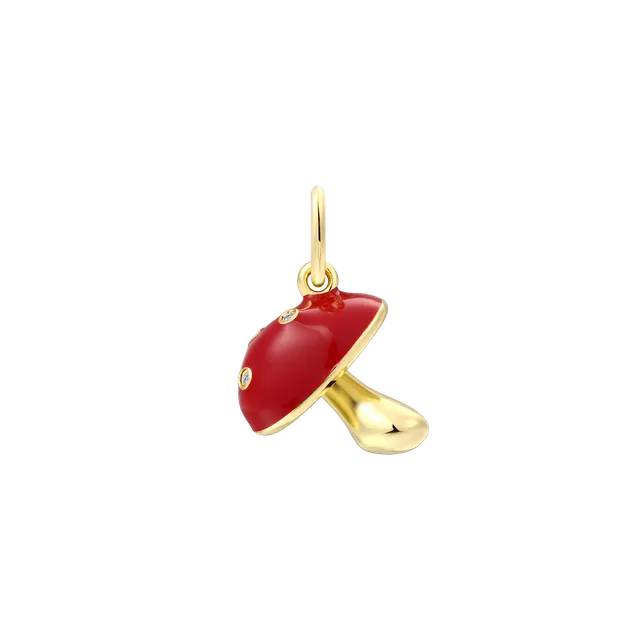 xenox-pilz-charm-925-sterlingsilber-18k-vergoldung image 1