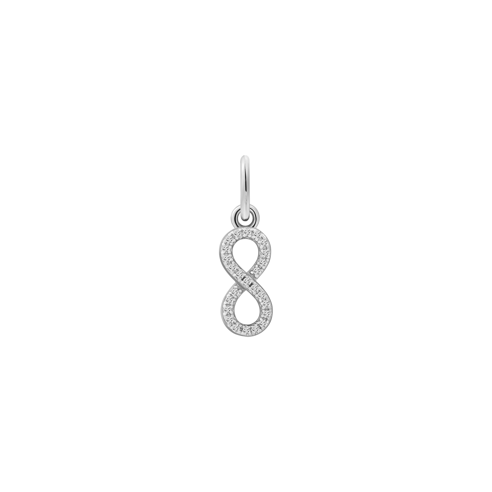 xenox-infinity-charm-925-sterlingsilber-rhodiniert-mit-zirkonia image 1