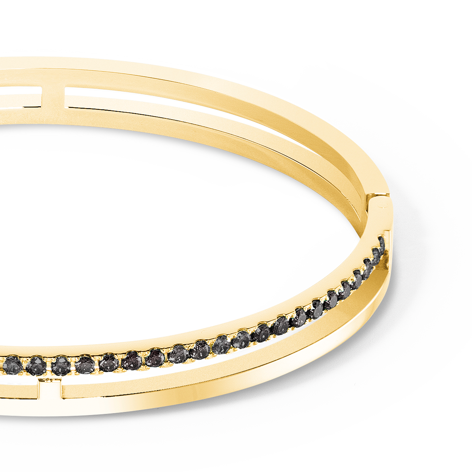 coeur-de-lion-eternal-unity-armreif-gold-schwarz image 2