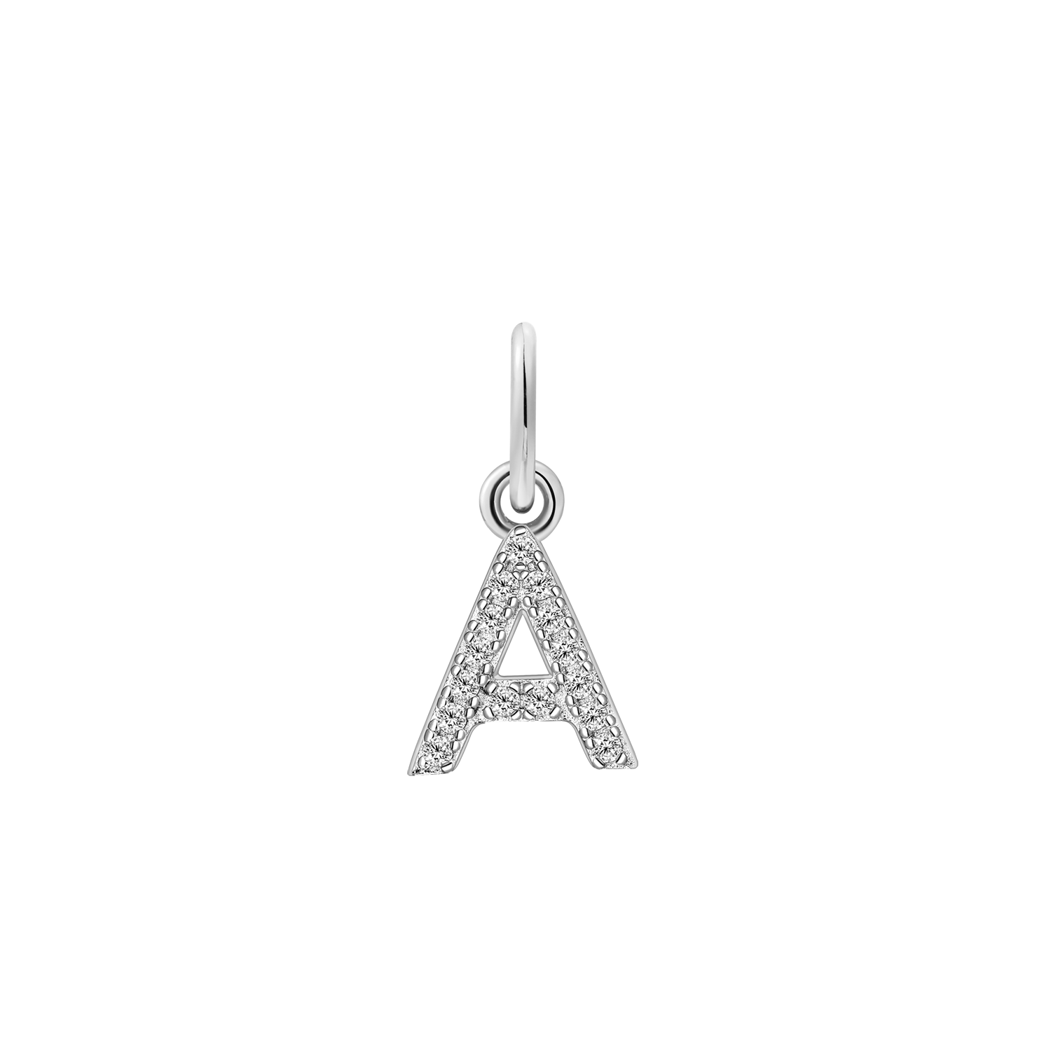 xenox-a-letter-charm-925-sterlingsilber-18k-vergoldet-mit-zirkonia image 2