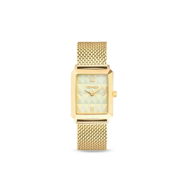 coeur-de-lion-uhr-iconic-spikes-gold-milanaise-edelstahl-gold image 1