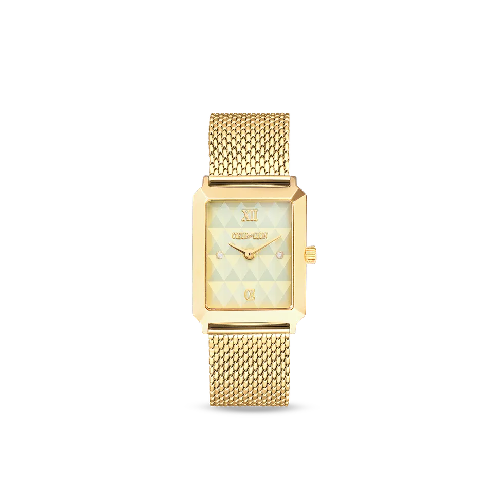 coeur-de-lion-uhr-iconic-spikes-gold-milanaise-edelstahl-gold image 1