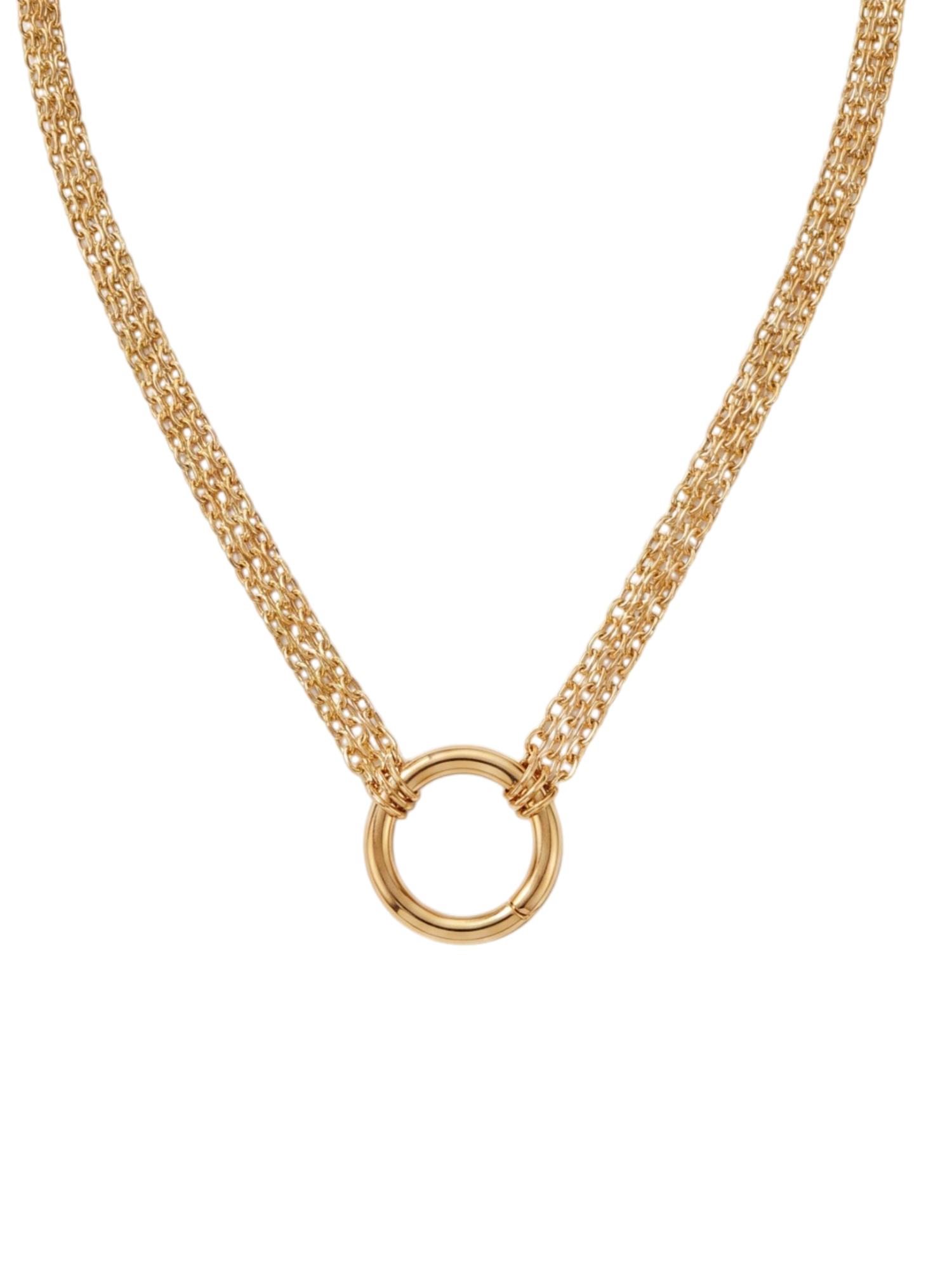 purelei-three-layers-charm-kette-3-reihige-layering-kette-mit-karabiner-40-45-cm image 1