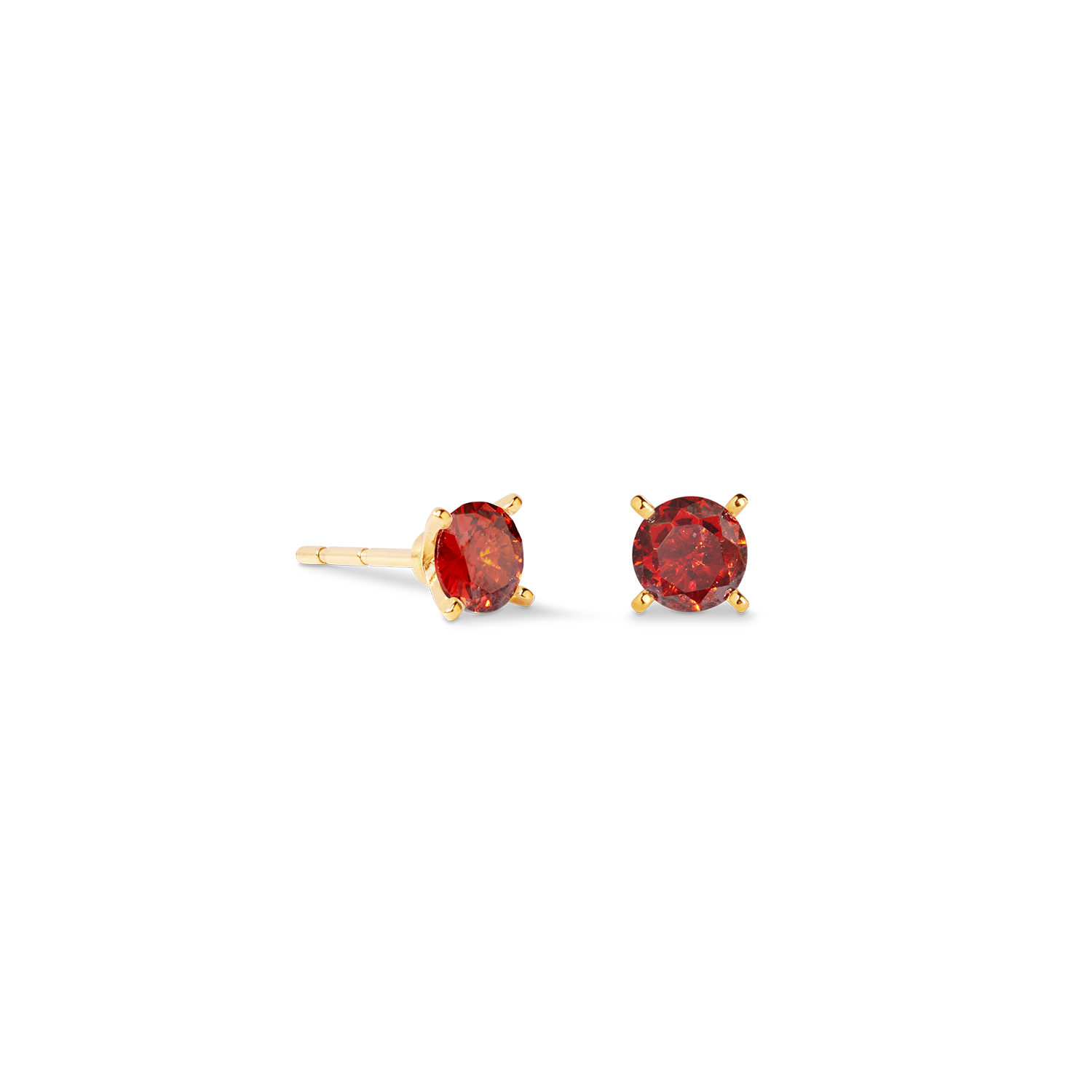 coeur-de-lion-ohrstecker-glam-dot-5-mm-gold-rot image 1
