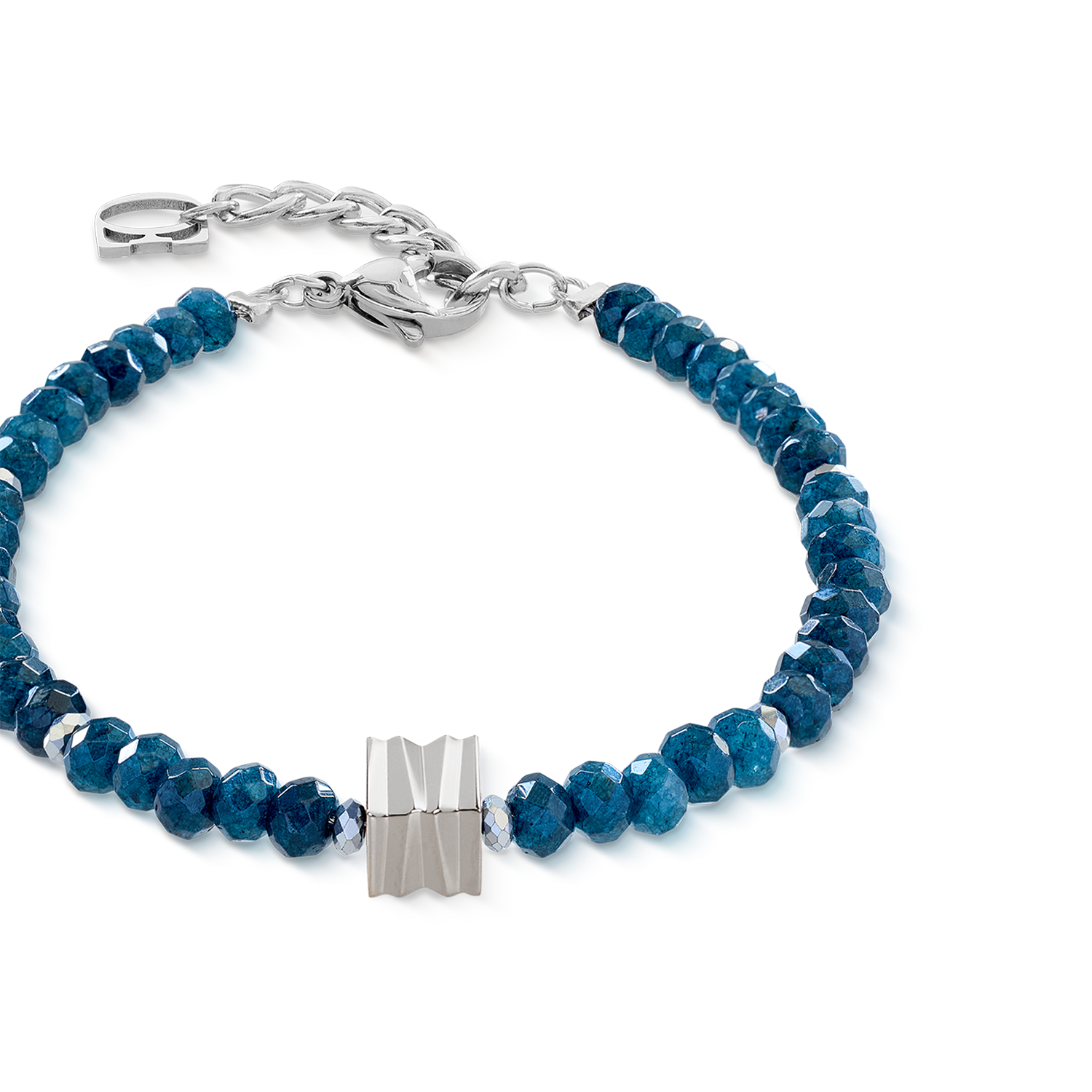 coeur-de-lion-armband-wave-essence-navy-jade-silber image 2