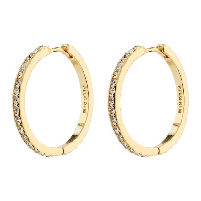 pilgrim-ebna-maxi-crystal-hoops-gold-plated-gro-e-creolen image 1