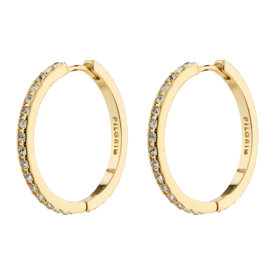 pilgrim-ebna-maxi-crystal-hoops-gold-plated-gro-e-creolen image 1