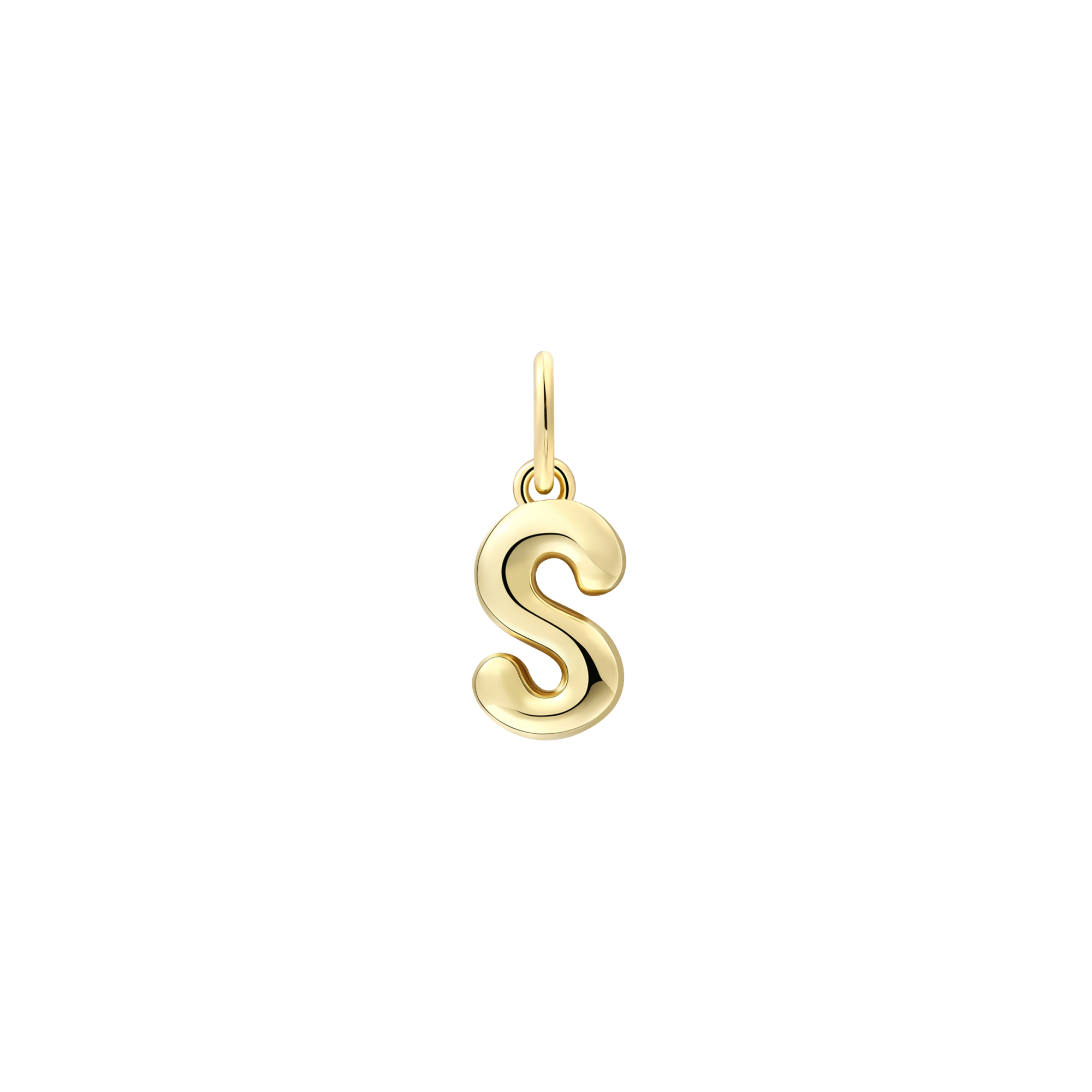 xenox-s-letter-bold-charm-925-sterlingsilber-18k-vergoldet-buchstabe-s image 1