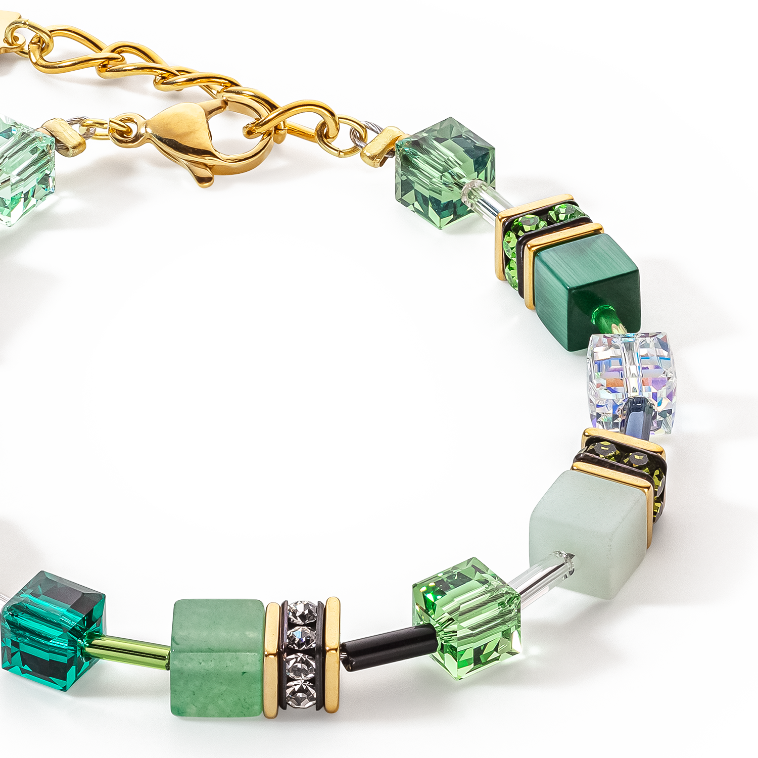 coeur-de-lion-geocube-iconic-precious-armband-gr-n-mit-aventurin image 2