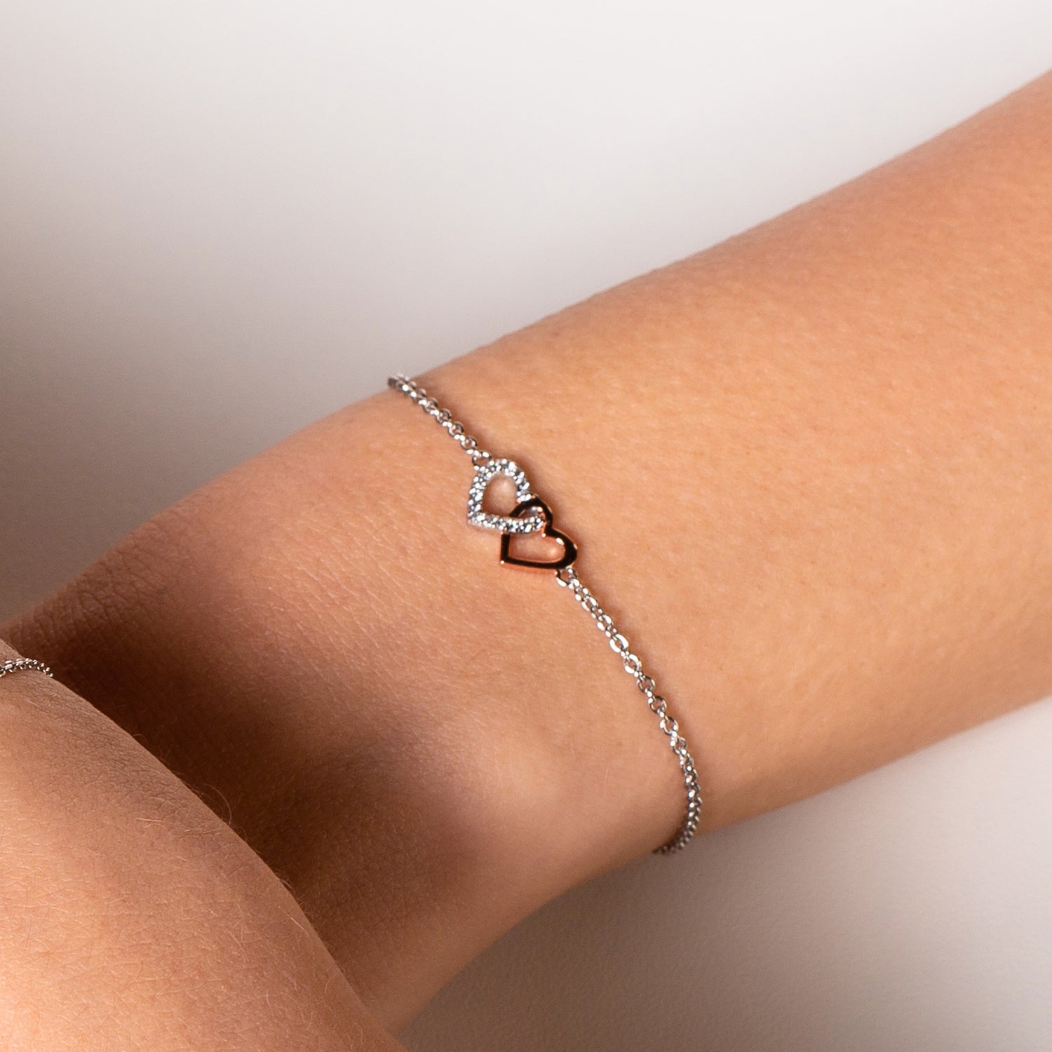 xenox-love-story-armband-xs2929r-925-sterlingsilber-ros-vergoldet-mit-herzen image 2