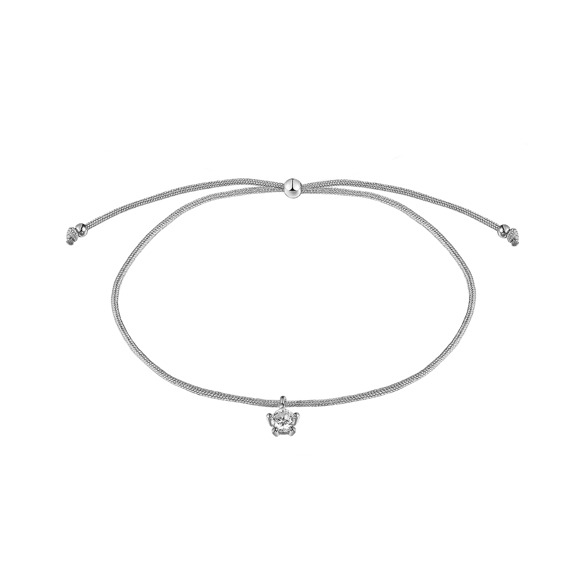 xenox-happy-armband-nylon-mit-925-sterlingsilber-und-zirkonia image 1
