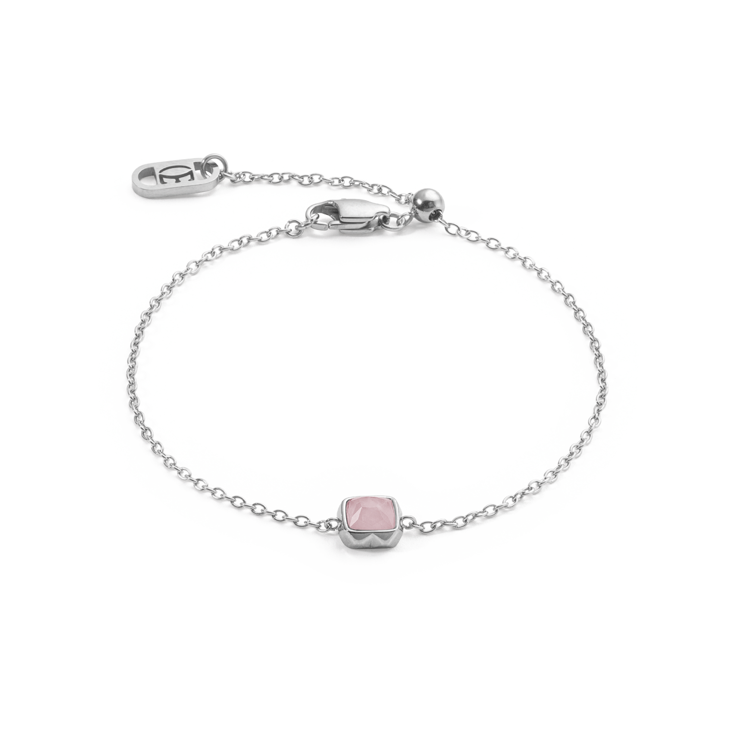 coeur-de-lion-birthstone-oktober-armband-rosenquarz-silber image 1