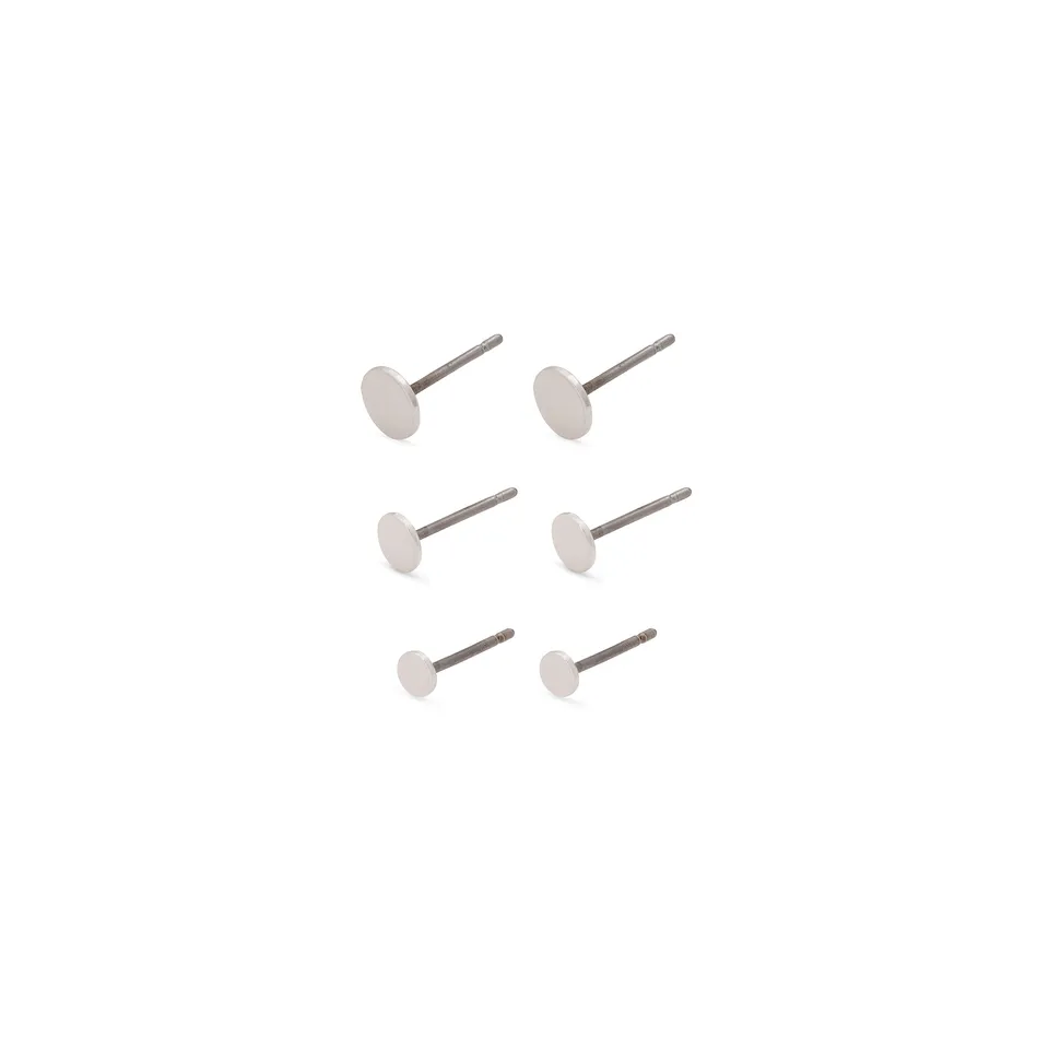 pilgrim-norma-ohrstecker-set-3-in-1-silber-plattiert-disc image 1