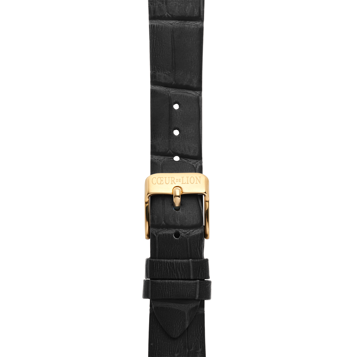 coeur-de-lion-iconic-waves-uhr-gold-leder-schwarz-wei image 3