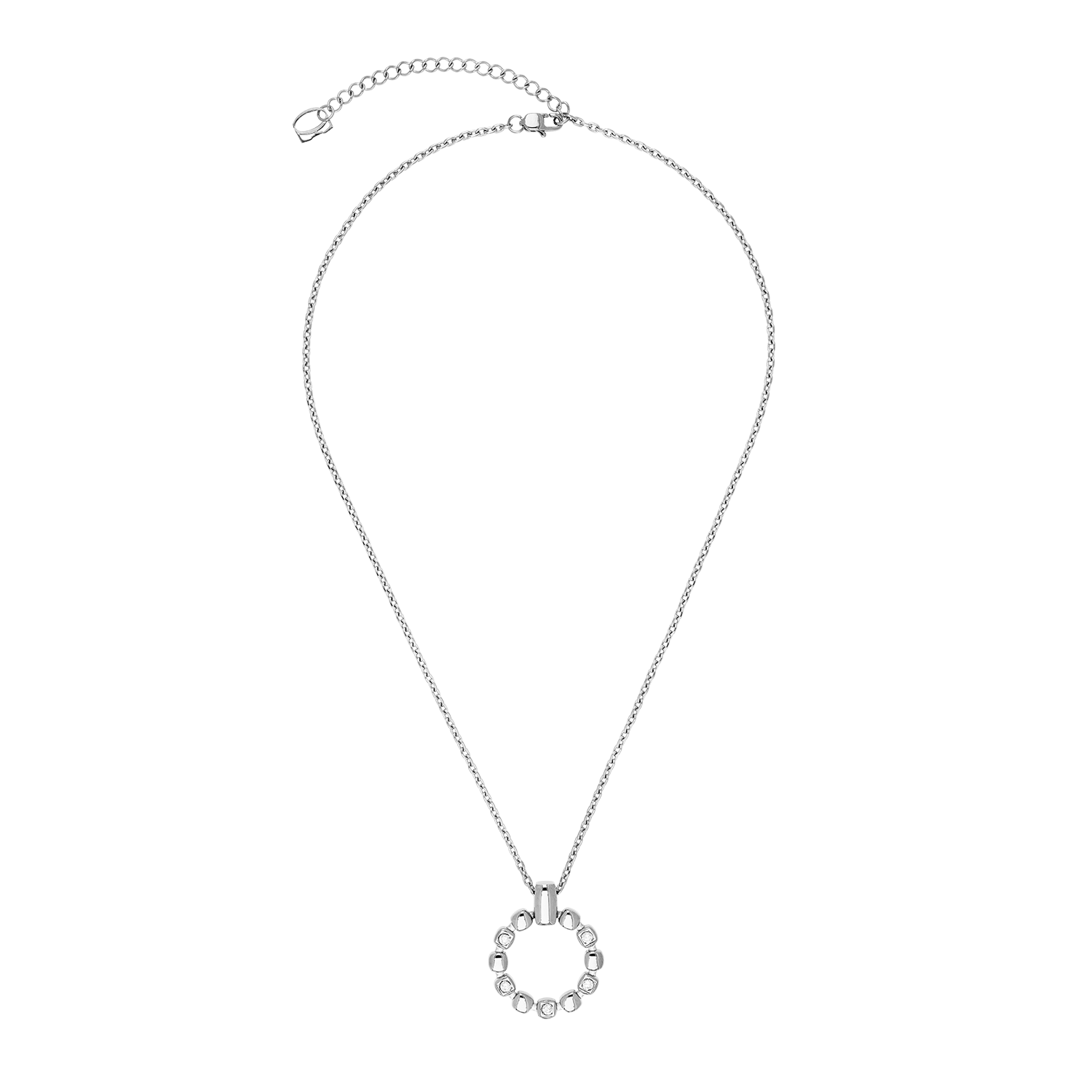 coeur-de-lion-soft-cube-circle-glow-halskette-silber image 1