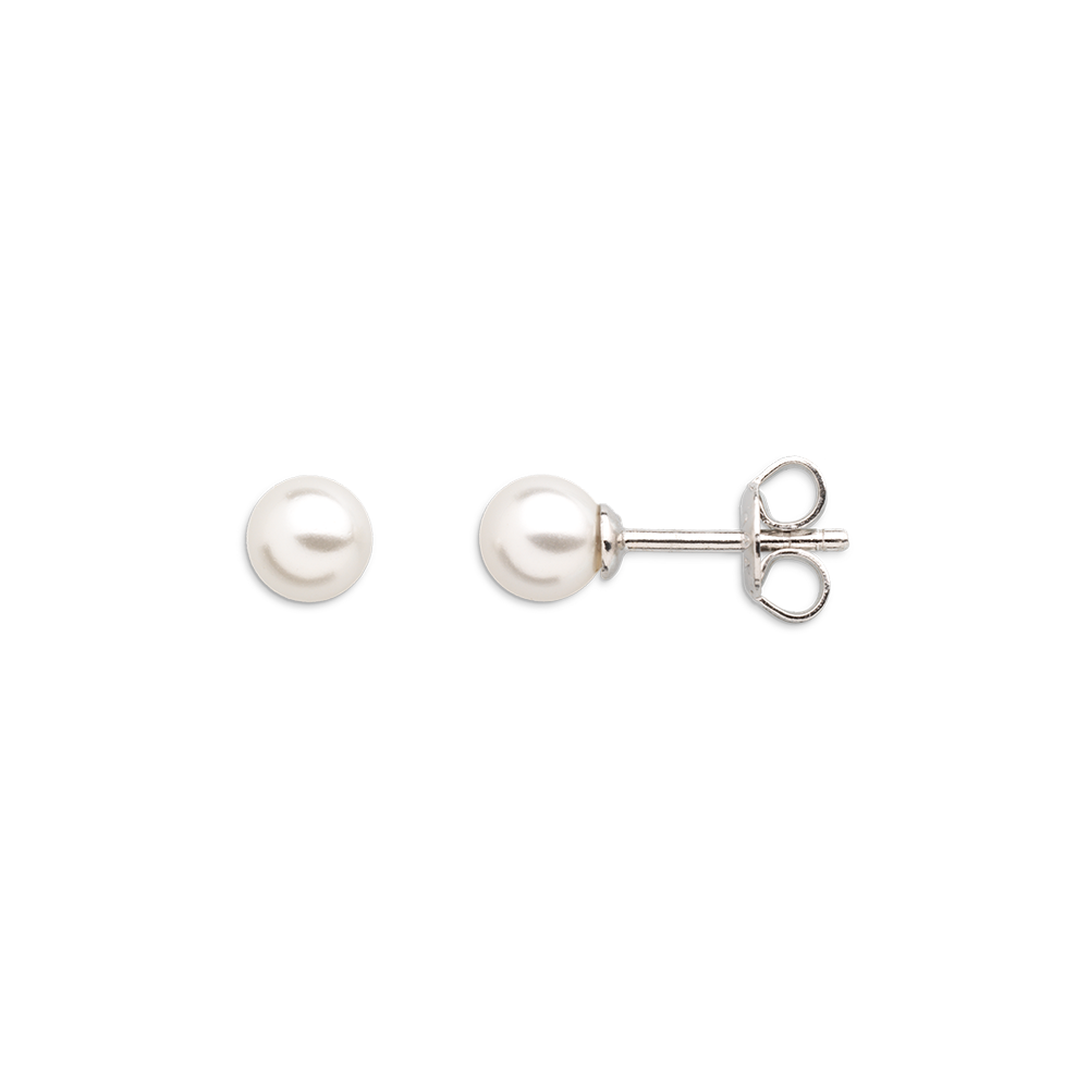 xenox-pearl-ohrringe-925-sterlingsilber-rhodiniert-mit-perle image 1