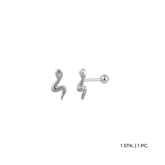 xenox-basics-piercing-schlange-925-sterlingsilber-rhodiniert image 1