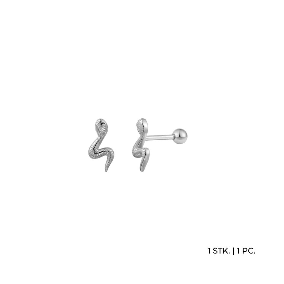 xenox-basics-piercing-schlange-925-sterlingsilber-rhodiniert image 1