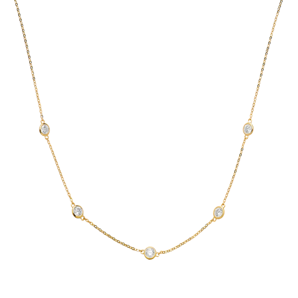 xenox-fine-halskette-585-gelbgold-mit-zirkonia image 1