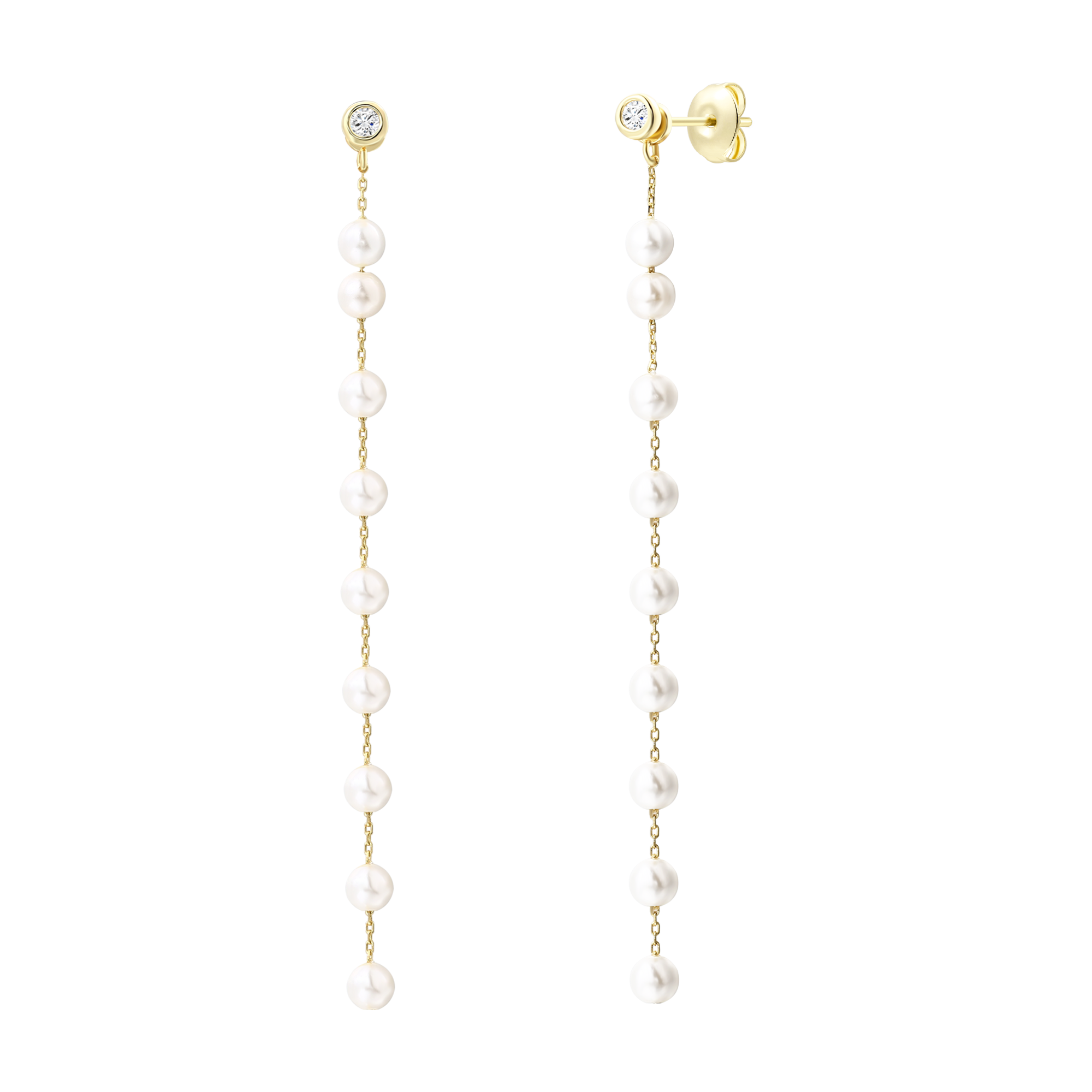 xenox-pearl-sea-ohrringe-925-sterlingsilber-18k-vergoldet-mit-perlen-und-zirkoni image 1