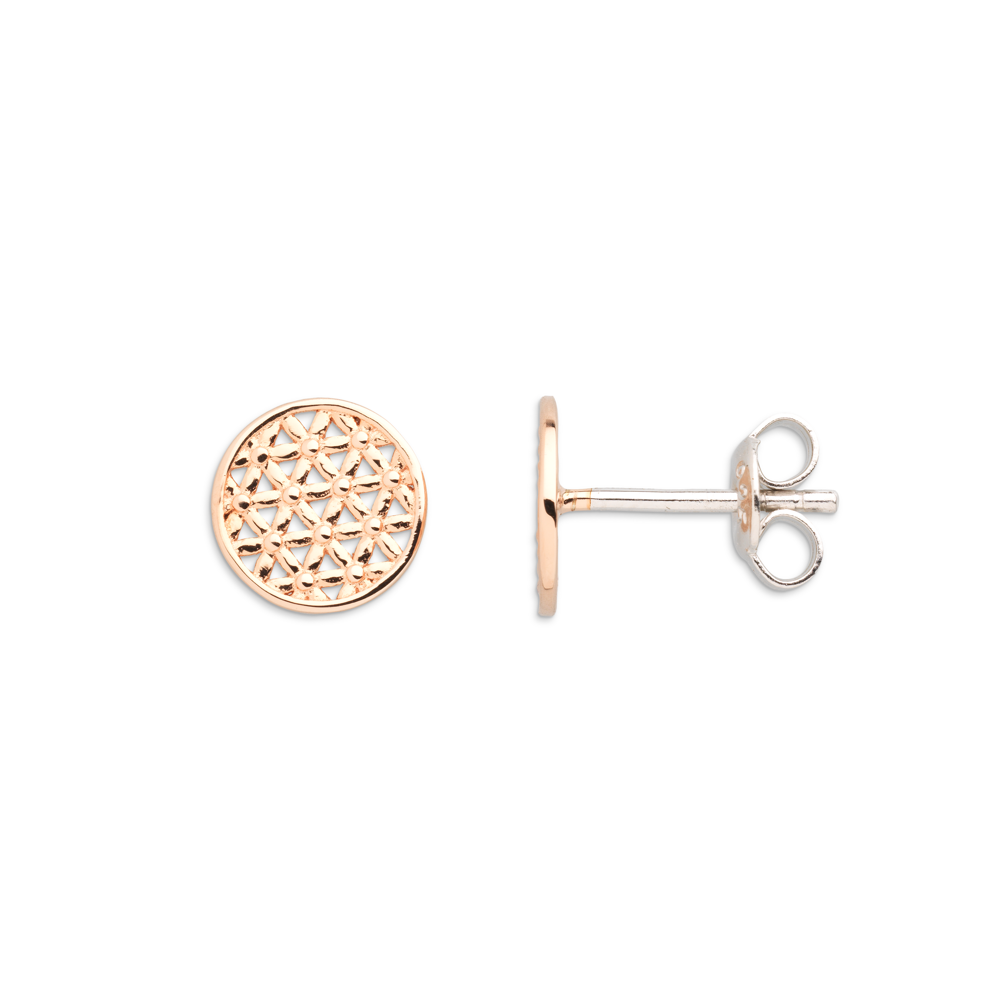 xenox-lebensblume-ohrringe-925-sterlingsilber-rhodiniert image 3