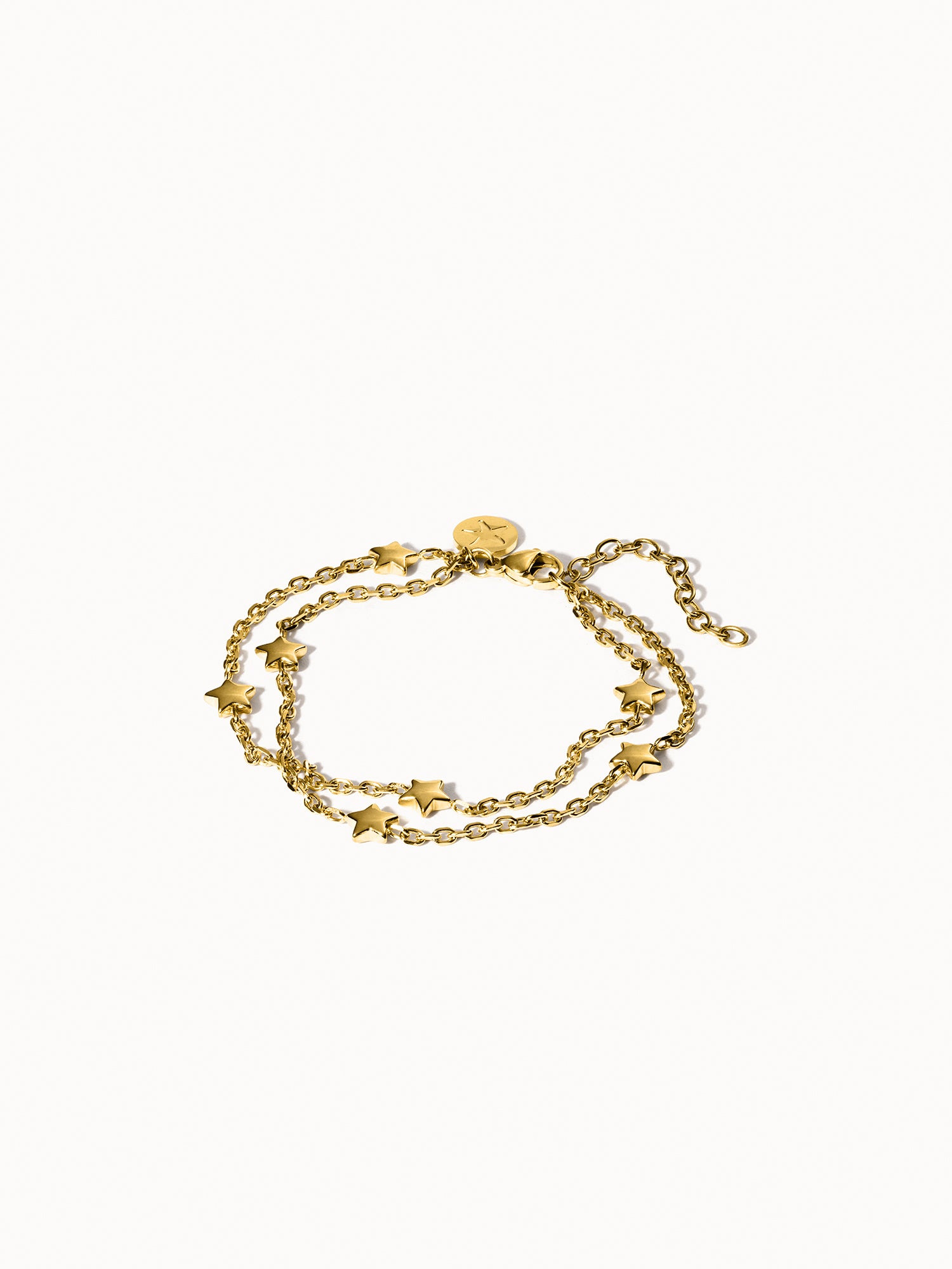 purelei-star-armband-doppelreihig-mit-sternen-verstellbar-16-20-cm image 1