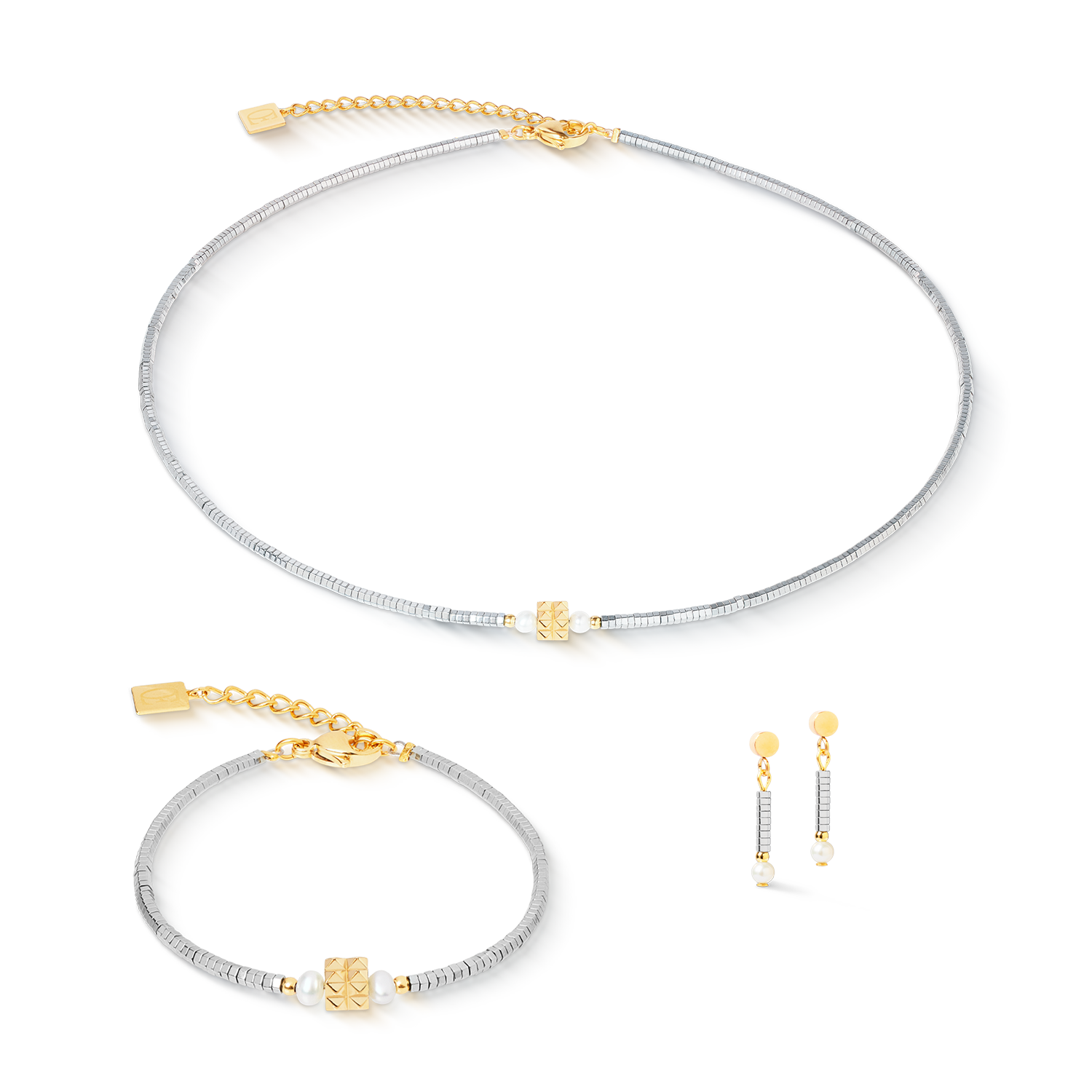 coeur-de-lion-edge-grace-halskette-silber-gold image 3