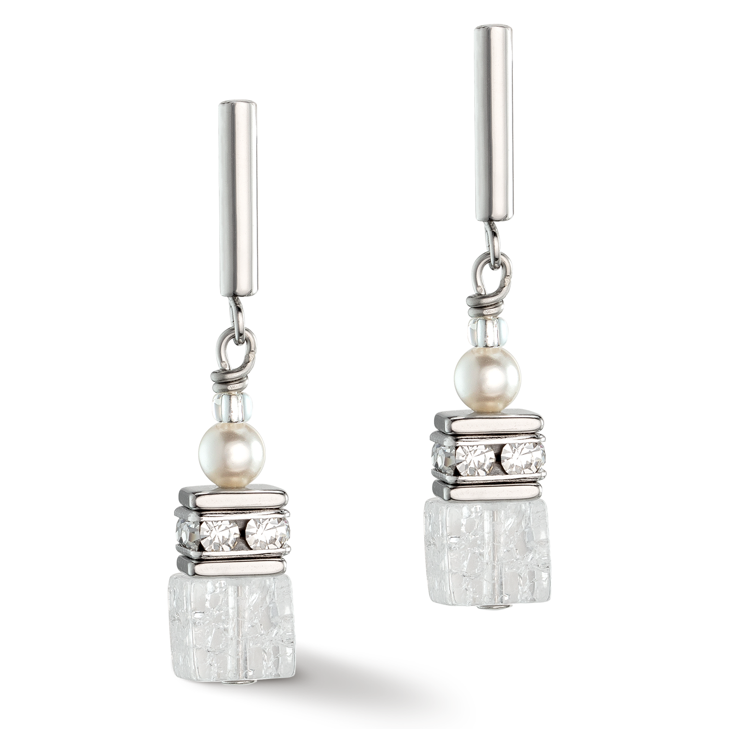 coeur-de-lion-geocube-precious-fusion-pearls-ohrringe-wei-silber image 2