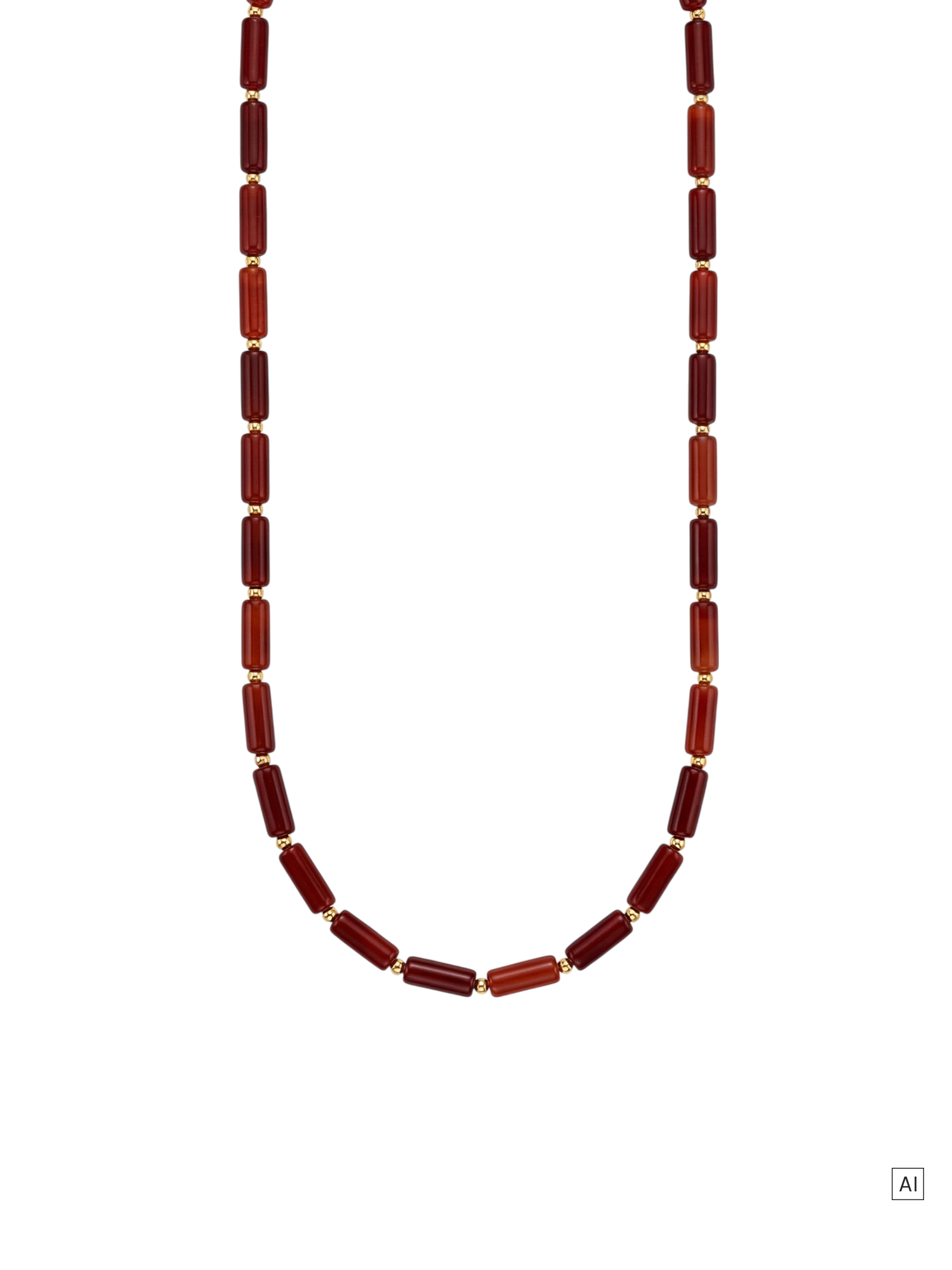 purelei-horizon-kette-mit-rotem-achat-verstellbar-50-55-cm-in-gold-silber image 1