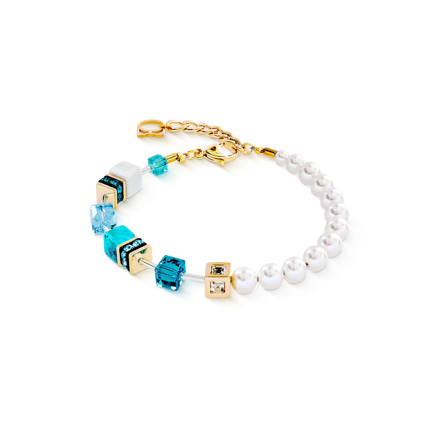 coeur-de-lion-geocube-precious-fusion-pearls-armband-t-rkis image 1