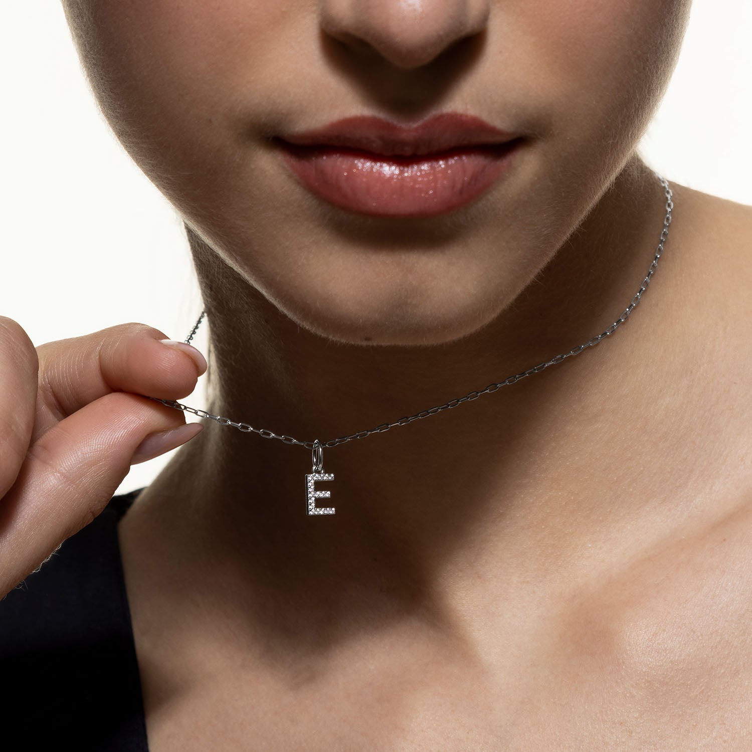 xenox-letter-charm-e-925-sterlingsilber-18k-vergoldung-zirkonia image 4