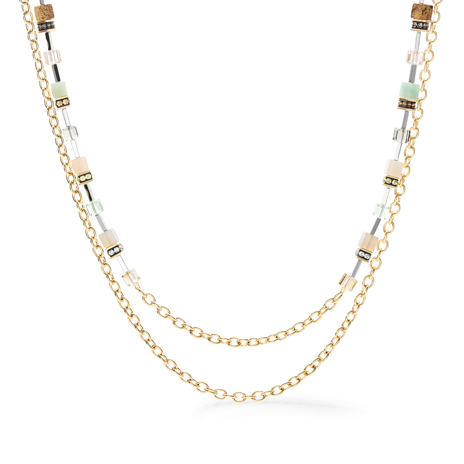 coeur-de-lion-halskette-geocube-iconic-boho-gold-multicolor-multi-wear image 4