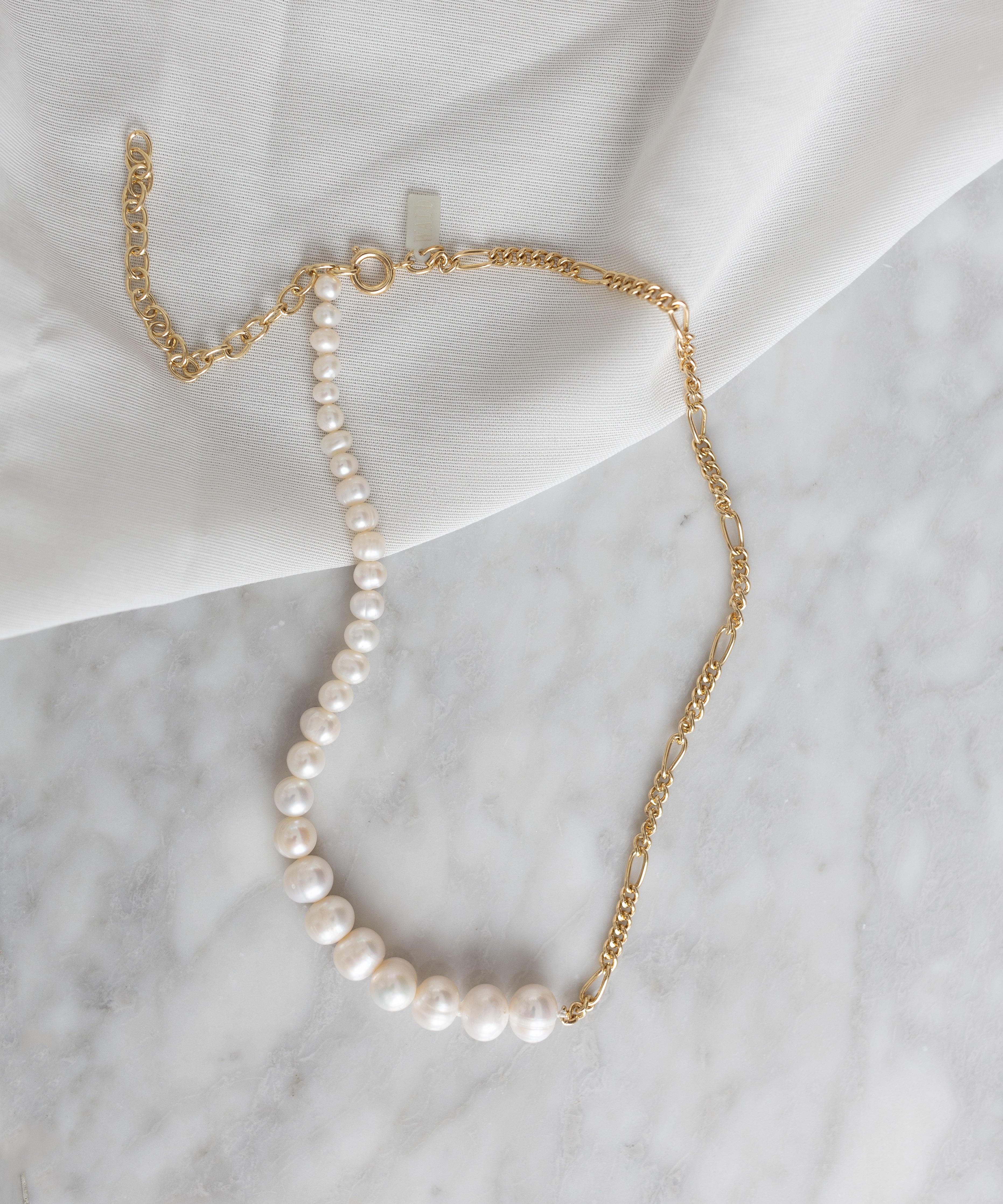 wald-berlin-pas-de-deux-necklace-s-wasserperlen-kette-verstellbar-38-48-cm-gold image 1