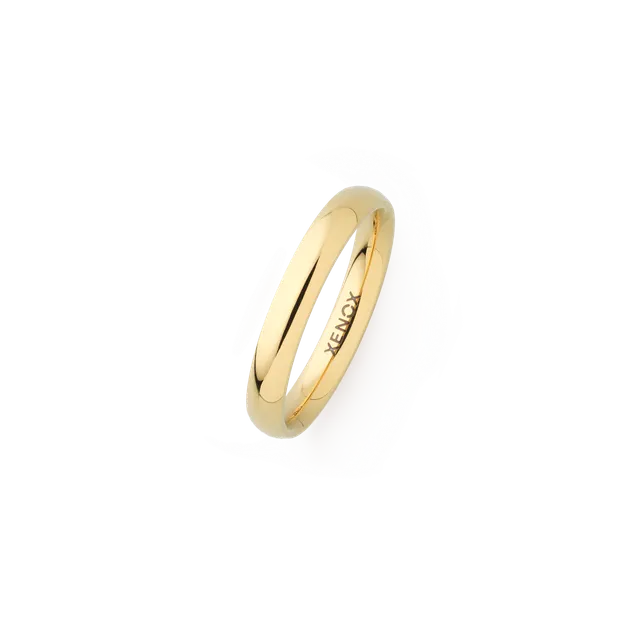 xenox-partnerring-aus-edelstahl-schlichter-bandring-2 image 1