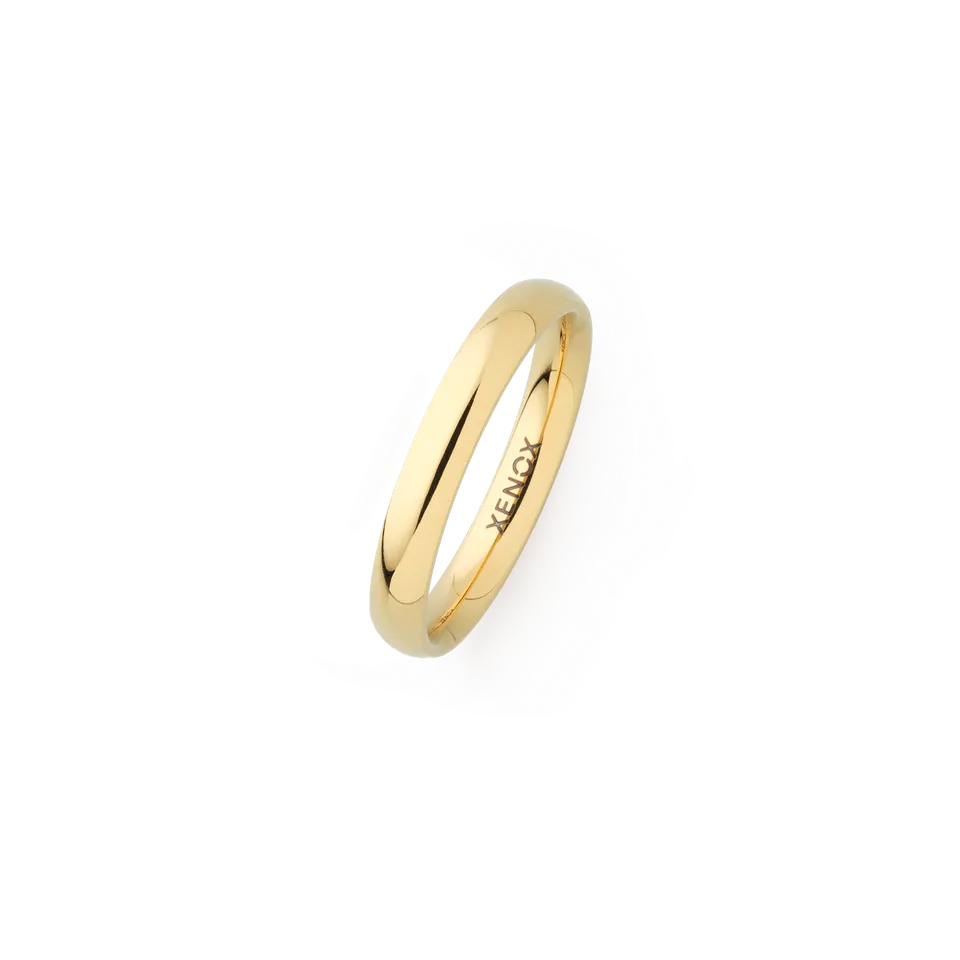 xenox-partnerring-aus-edelstahl-schlichter-bandring-2 image 1